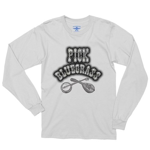 Pick Bluegrass Mother of Pearl Long Sleeve T-Shirt