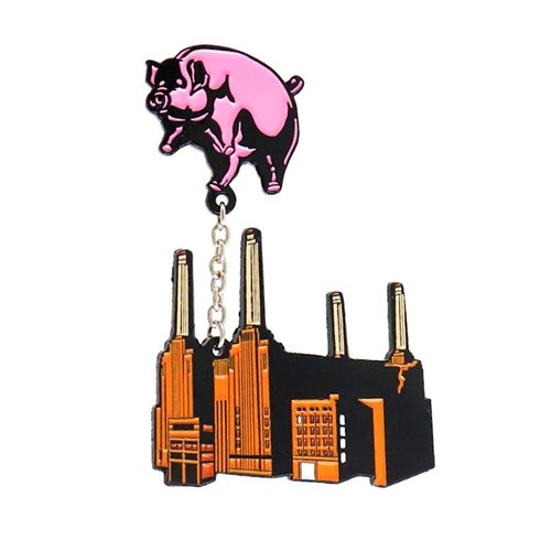 Deluxe Pink Floyd Animals Pig & Building Enamel Pin