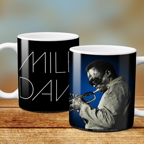 Graphic Miles Davis Blue Aura Coffee Mug