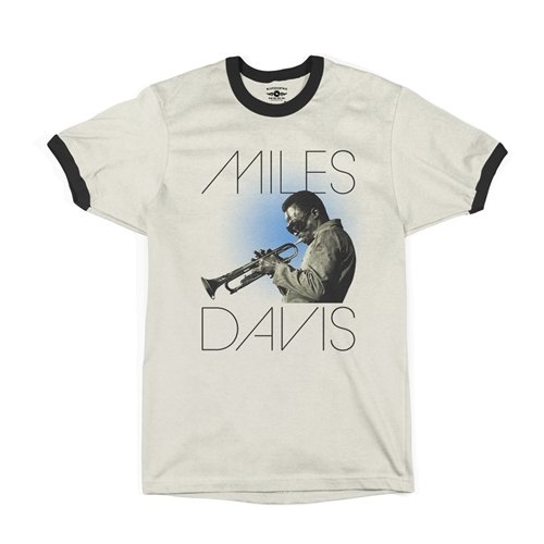 Graphic Miles Davis Blue Aura Ringer T-Shirt
