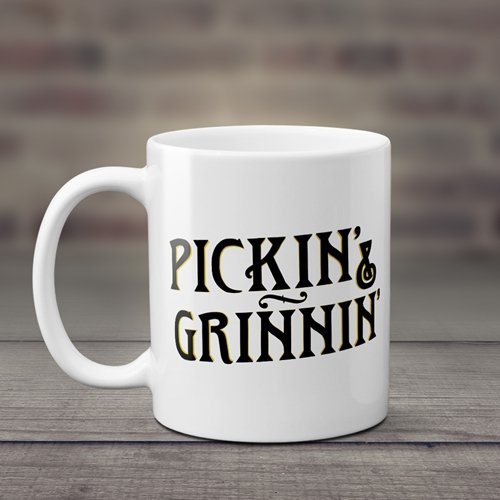 Pickin' & Grinnin Bluegrass Coffee Mug