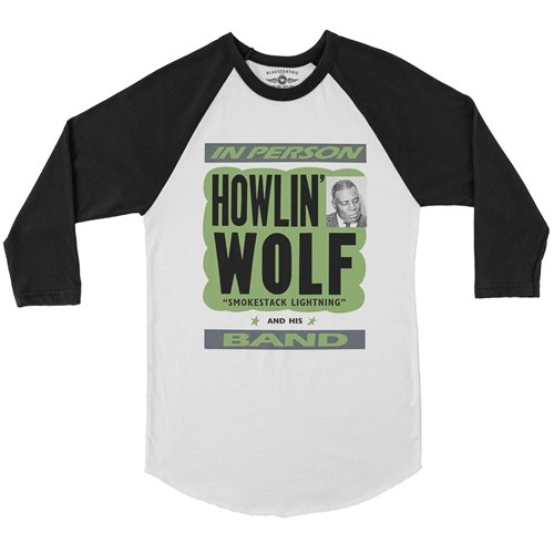 Howlin' Wolf In Person Baseball T-Shirt