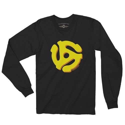 45 Vinyl Record Adapter Long Sleeve T-Shirt