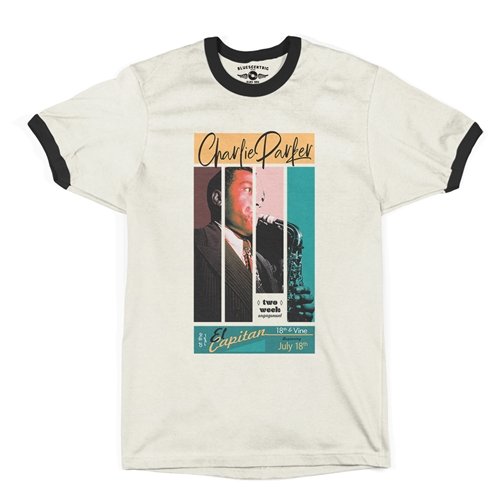 Graphic Charlie Parker 18th & Vine Ringer T-Shirt