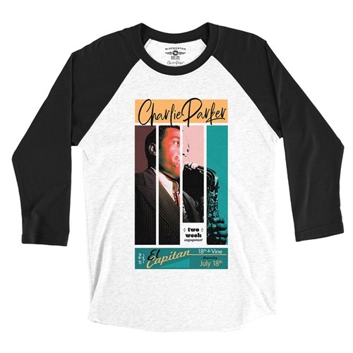 Graphic Charlie Parker 18th & Vine Baseball T-Shirt