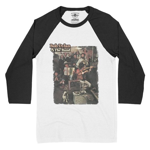 Bob Dylan & The Band The Basement Tapes Baseball T-Shirt