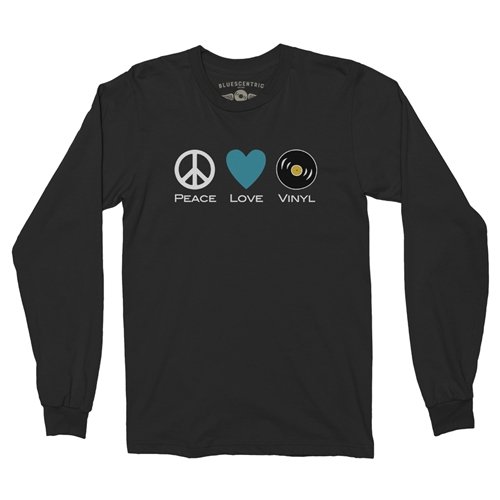 Peace Love Vinyl Long Sleeve T Shirt