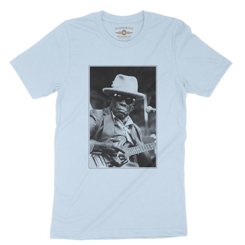 John Lee Hooker Black & White Photo T-Shirt - Lightweight Vintage Style