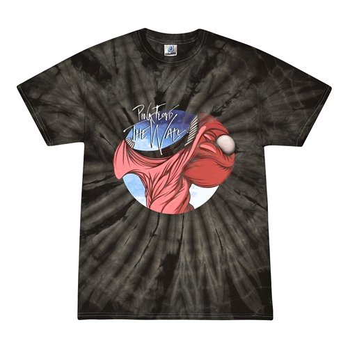 Small Batch Pink Floyd The Wall Tie-Dye T-Shirt - Highway Grey