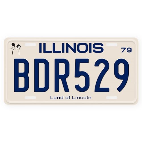 Official Blues Brothers Bluesmobile License Plate