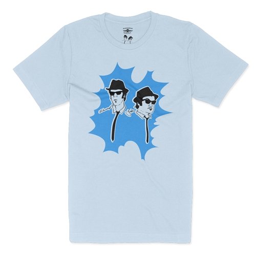 The Blues Brothers Blue Burst T-Shirt - Lightweight Vintage Style