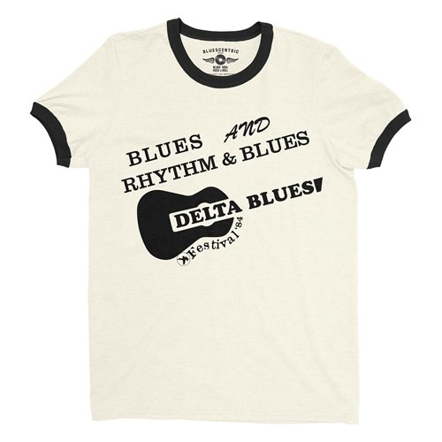 Small Batch Ltd Edition Delta Blues Fest 1984 Reissue Ringer T-Shirt
