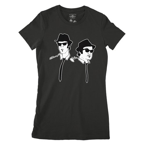 The Blues Brothers Silhouette Ladies T Shirt - Relaxed Fit