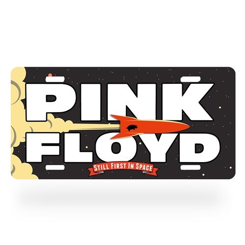 Pink Floyd First In Space License Plate