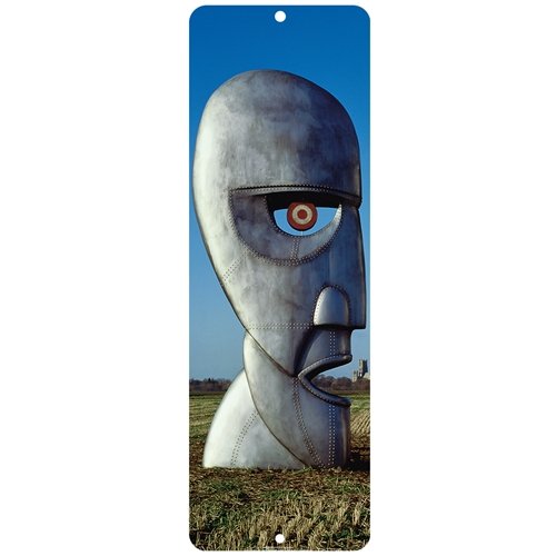 (LEFT) Pink Floyd Division Bell Aluminum Sign - 6 x 18 in