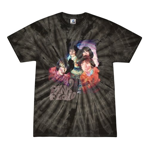Psychedelic Pink Floyd Tie-Dye T-Shirt - Interstellar Black