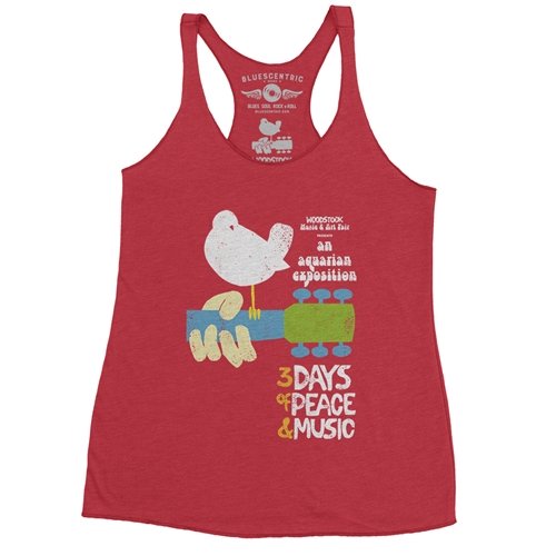 Woodstock Festival Poster Racerback Tank - Women's
