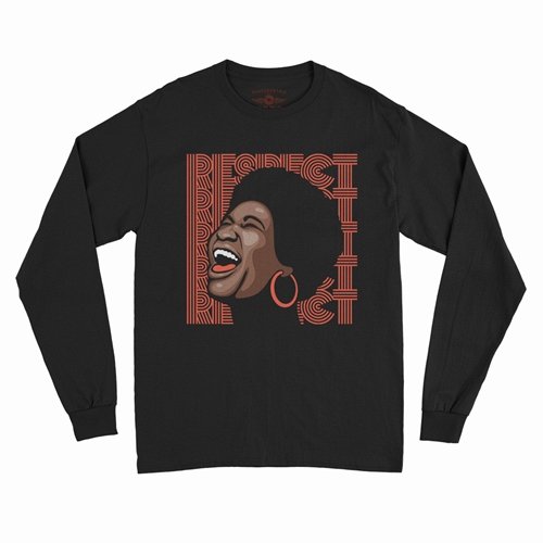 Aretha Respect Hoops Long Sleeve T-Shirt