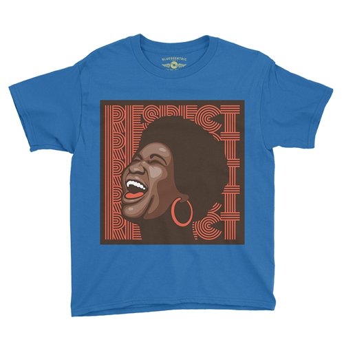 Aretha Respect Hoops Youth T-Shirt - Lightweight Vintage Children & Toddlers