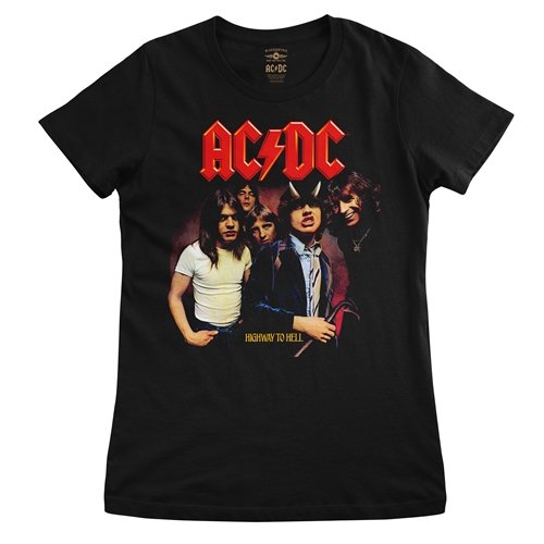 AC/DC Highway To Hell Album Cover Ladies T Shirt - Relaxed Fit