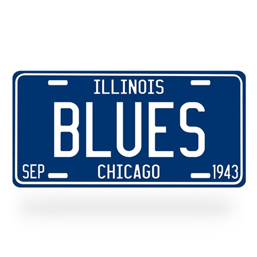 Chicago Blues License Plate