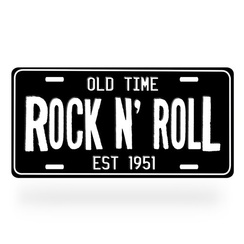 Rock n Roll License Plate