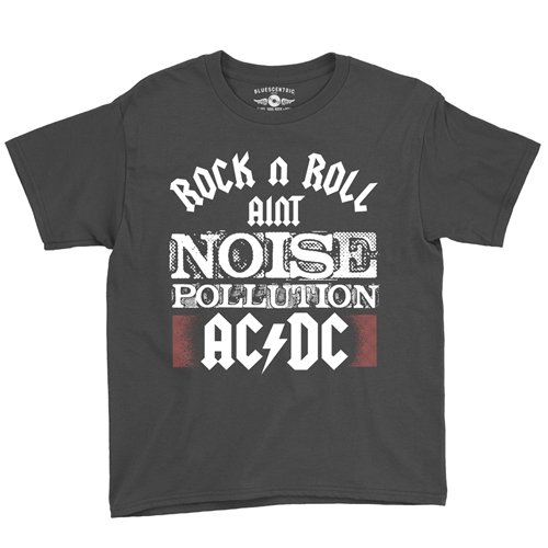 AC/DC Rock and Roll Ain't Noise Pollution Youth T-Shirt - Lightweight Vintage Children & Toddlers