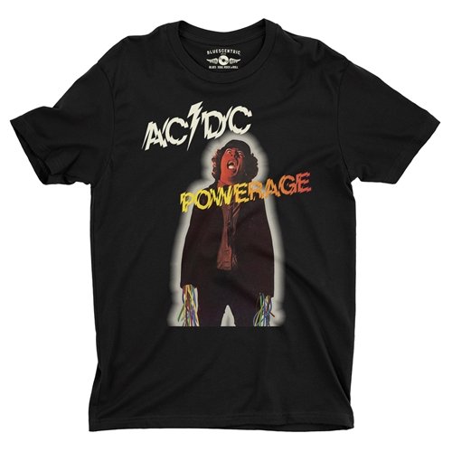 AC/DC Powerage Album Cover T-Shirt - Lightweight Vintage Style