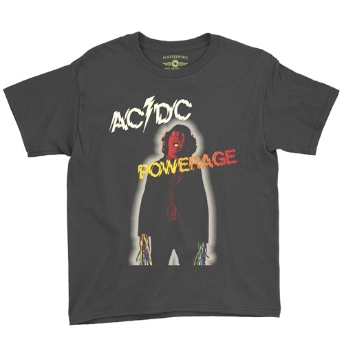 AC/DC Powerage Album Cover Youth T-Shirt - Lightweight Vintage Children & Toddlers