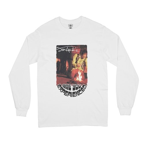 Jimi Hendrix Burning Guitar Long Sleeve T-Shirt
