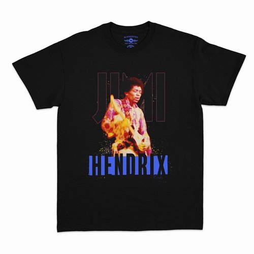 Jimi Hendrix Paint Splatter T-Shirt - Classic Heavy Cotton