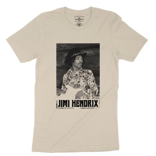 Jimi Hendrix Guitar T-Shirt - Lightweight Vintage Style