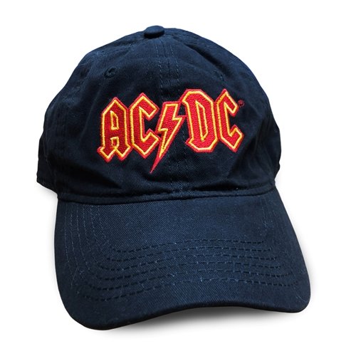 AC/DC Logo Unstructured Hat - Black
