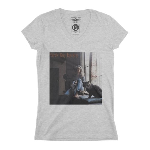 Carole King Tapestry Album V-Neck T Shirt - Women's