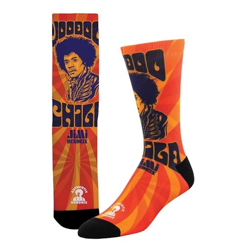 360 Print Men's Jimi Hendrix Voodoo Child Socks - SMALL/MEDIUM