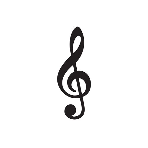 Treble Cleff Vinyl Decal