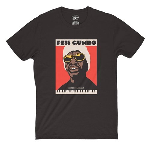 Professor Longhair Fess Gumbo T-Shirt - Lightweight Vintage Style