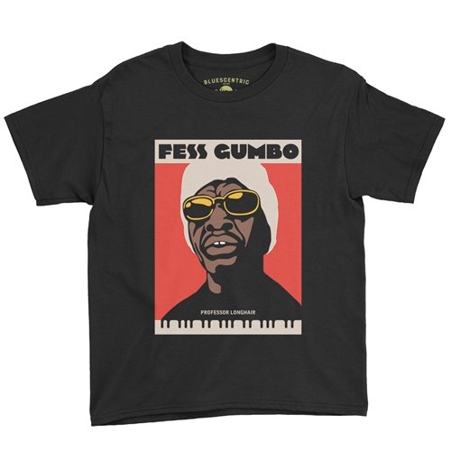 Professor Longhair Fess Gumbo Youth T-Shirt - Lightweight Vintage Children & Toddlers