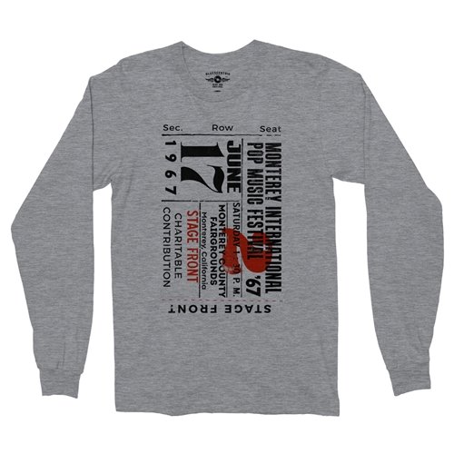 Monterey Pop Festival Ticket Long Sleeve T-Shirt