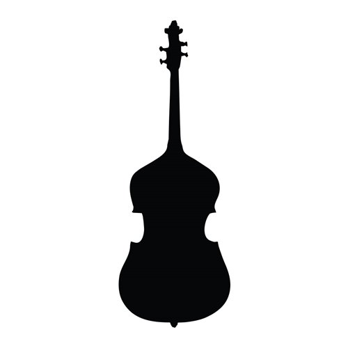 Stand Up Bass Vinyl Decal