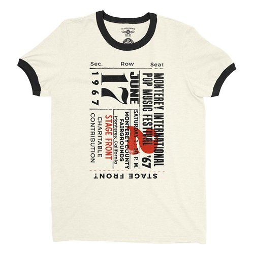 Monterey Pop Festival Ticket Ringer T-Shirt
