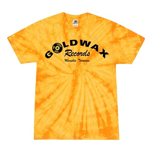 Goldwax Records Tie-Dye T-Shirt - Gold Yellow