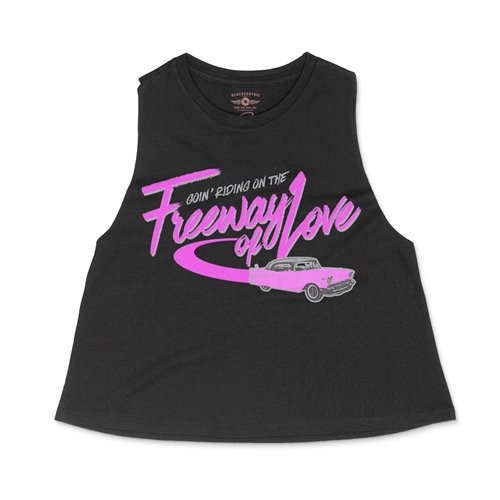 Aretha Franklin Freeway of Love Racerback Crop Top - Women's