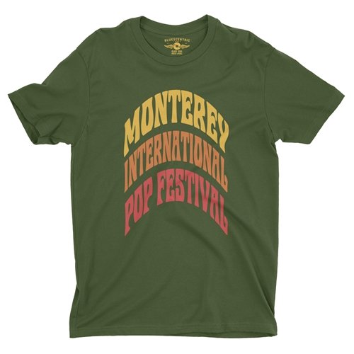Monterey Pop Festival Red Ombre T-Shirt - Lightweight Vintage Style