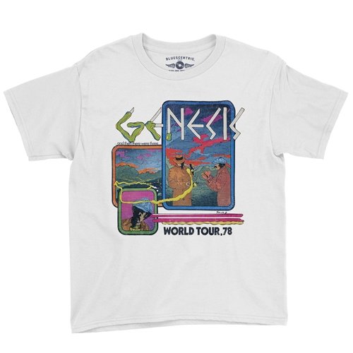 Genesis 1978 Tour Youth T-Shirt - Lightweight Vintage Children & Toddlers