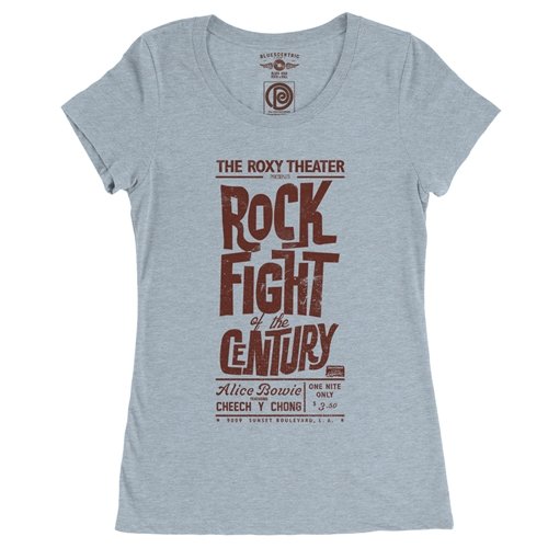 Rock Fight of the Century Cheech and Chong Ladies T Shirt - Relaxed Fit