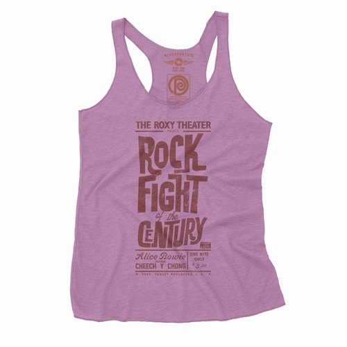 Rock Fight of the Century Cheech and Chong Racerback Tank - Women's
