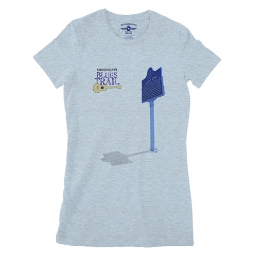 Mississippi Blues Trail Albert King Ladies T Shirt - Relaxed Fit