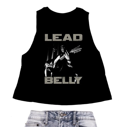 Lead Belly Graphic Racerback Crop Top - Women's
