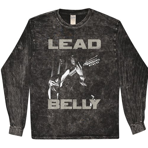 Lead Belly Graphic Long Sleeve T-Shirt - Black Mineral Wash